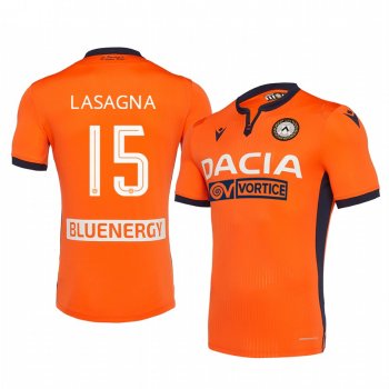 Kevin Lasagna Udinese Calcio 19-20 Away Short Sleeve Jersey