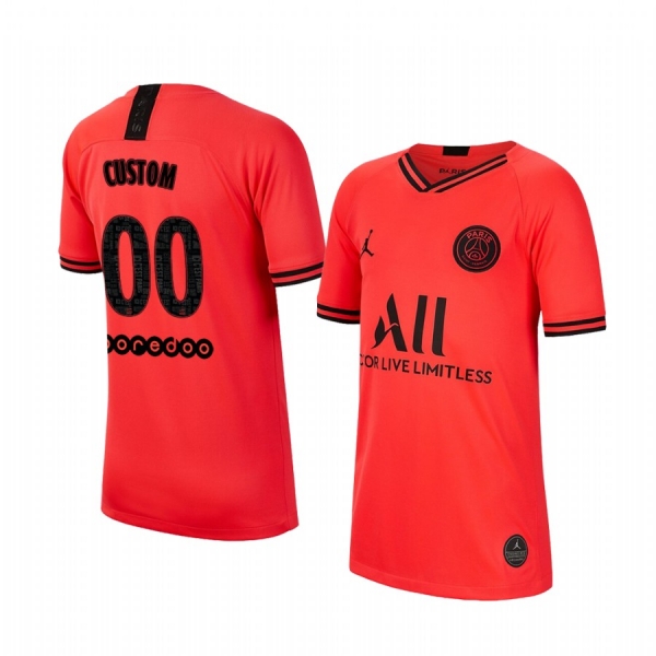 Youth Paris Saint-Germain Custom Youth Away Jersey 19-20