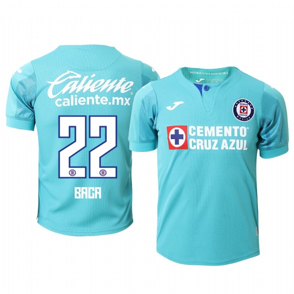 Youth Rafael Baca Cruz Azul 19-20 Light Blue Third Official Jersey