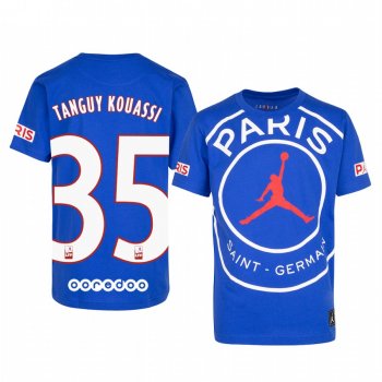 Paris Saint-Germain Tanguy Kouassi Men's Royal Game T-Shirt 2020-21