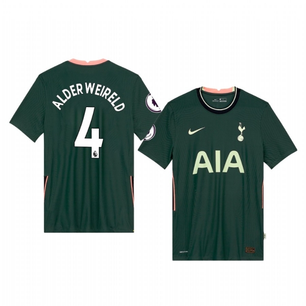 Toby Alderweireld Hotspur Football Club 2020-21 Away Men's Green Short Sleeve Jersey