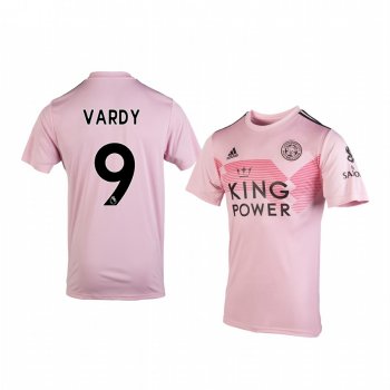 Youth Leicester City Jamie Vardy Pink Away Short Sleeve Jersey 19-20