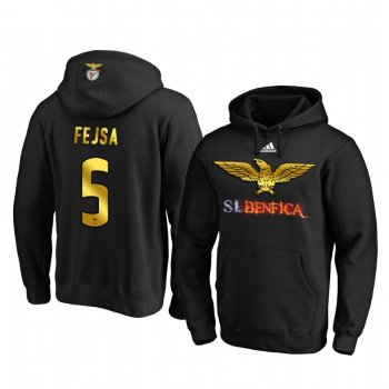 Ljubomir Fejsa Benfica Black Gold Logo Pullover Hoodie