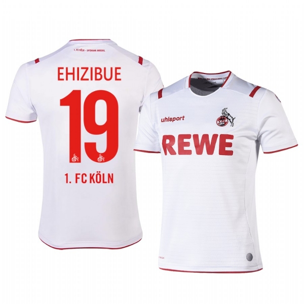 1. FC Koln Kingsley Ehizibue 19-20 Home Men's White Short Sleeve Jersey