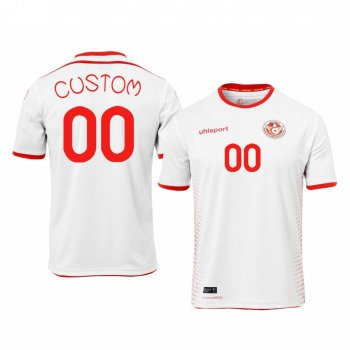 2018 World Cup Tunisia Custom Men's Home Official Jersey