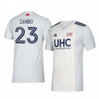 Wilfried Zahibo New England Revolution 2020-21 Away Men's White Short Sleeve Jersey