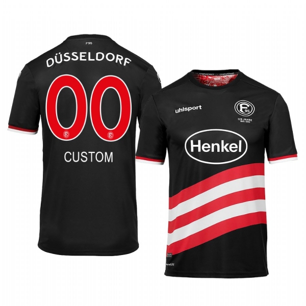 Fortuna Düsseldorf Custom 19-20 Third Men's Black Short Sleeve Jersey