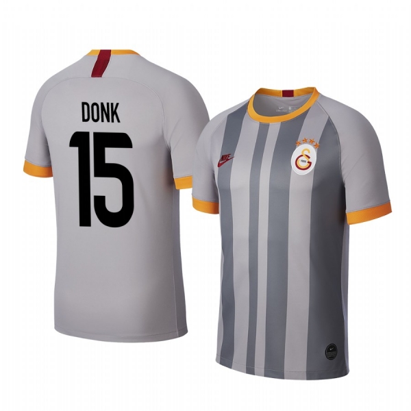 Ryan Donk Galatasaray 19-20 Gray Third Men's Short Sleeve Jersey