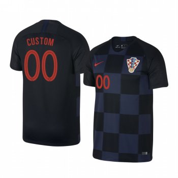 2018 World Cup Croatia Custom Men's Away Official Jersey