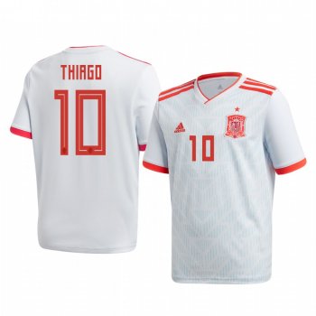 Youth 2018 World Cup Spain Thiago Alcantara Away Official Jersey