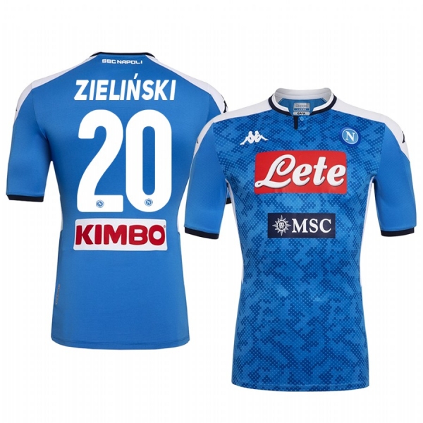 SSC Napoli Piotr Zieliński 19-20 Home Men's Short Sleeve Jersey