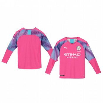 Youth 19-20 Manchester City Pink Away Goalkeeper Jersey