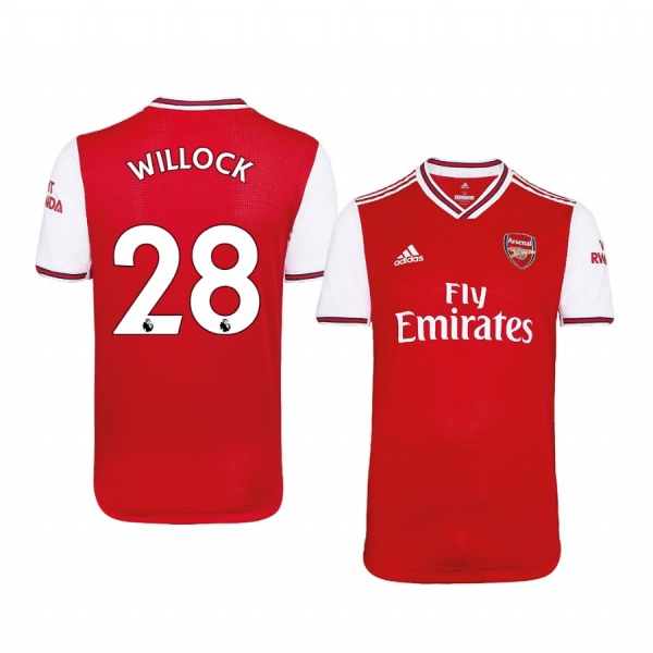 Men's Joe Willock Arsenal Home Short Sleeve Jersey 19-20