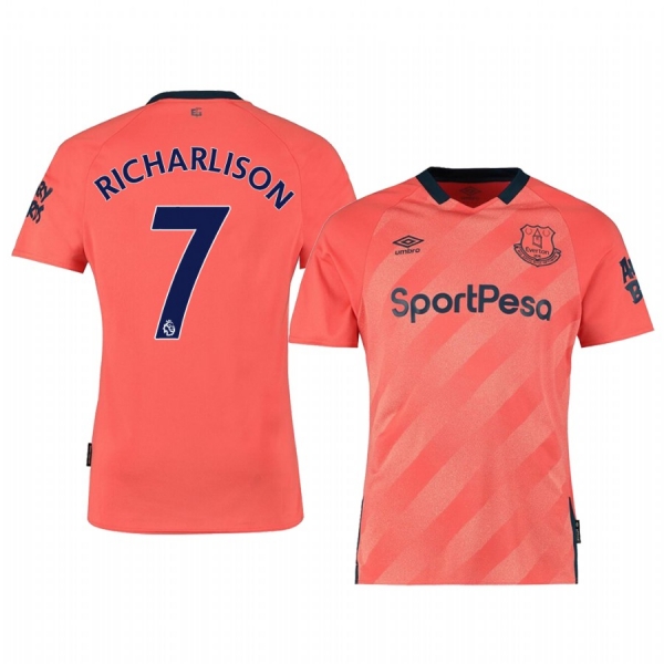 Richarlison Everton Away Men's Short Sleeve Jersey 19-20