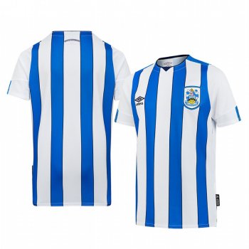 Huddersfield Town 19-20 Home Men's White Blue Short Sleeve Jersey