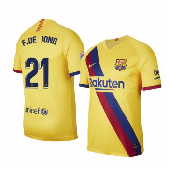 Barcelona Frenkie de Jong Away Short Sleeve Jersey 19-20