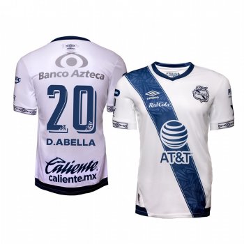 Diego Abella Club Puebla Home White Short Sleeve Jersey