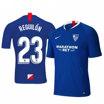 Sergio Reguilon Sevilla 19-20 Third Men's Blue Short Sleeve Jersey