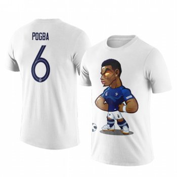 Men's Paul Pogba France Cartoon Mascot Personalize Short Sleeve T-shirt