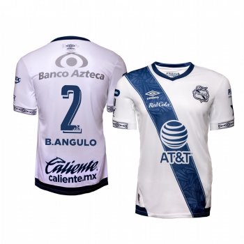 Brayan Angulo Club Puebla Home White Short Sleeve Jersey