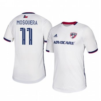 Santiago Mosquera FC Dallas 2020-21 Away Men's White Short Sleeve Jersey