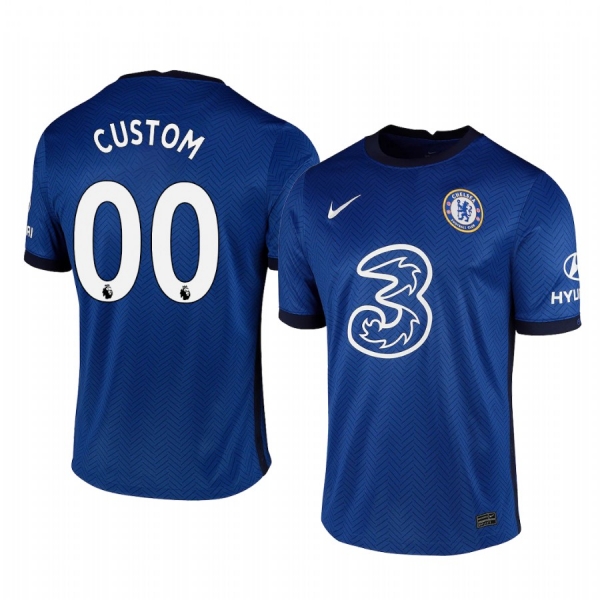 Custom Chelsea 2020 Home Replica Short Sleeve Jersey