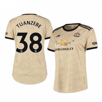 Women's Axel Tuanzebe Manchester United Away Short Sleeve Jersey 19-20