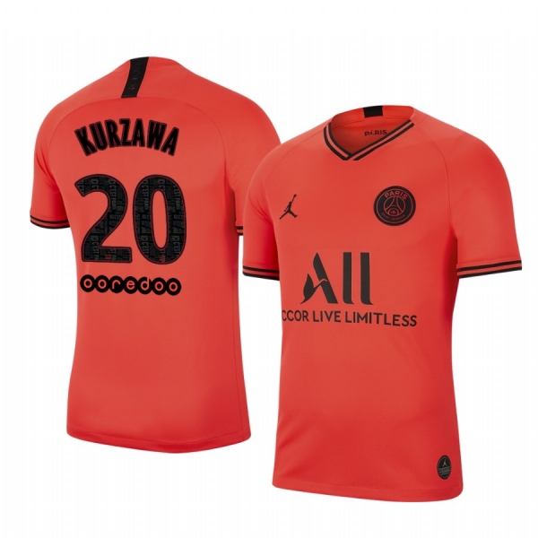 Paris Saint-Germain Layvin Kurzawa Men's Away Jersey 19-20