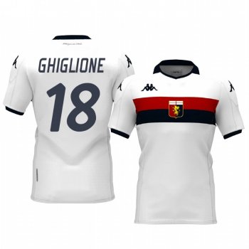 Paolo Ghiglione Genoa 19-20 Away Short Sleeve Jersey