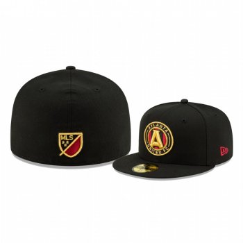 Atlanta United Black Primary Logo Fitted 59FIFTY Hat