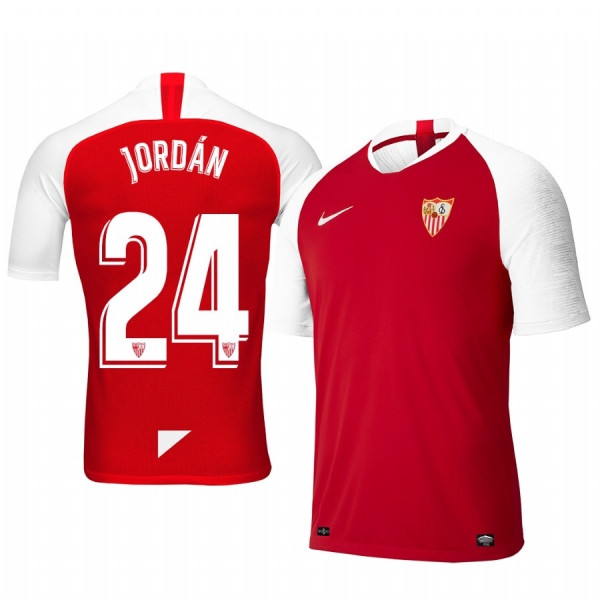 Youth Joan Jordan Sevilla 19-20 Away Red Short Sleeve Jersey