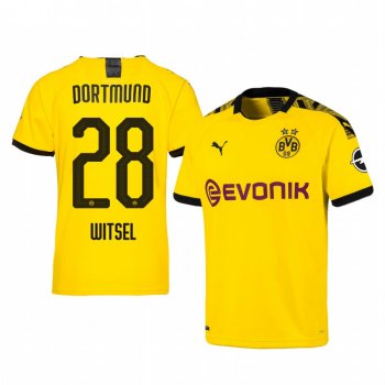 Midfielder Borussia Dortmund Axel Witsel Men's Home Jersey 19-20