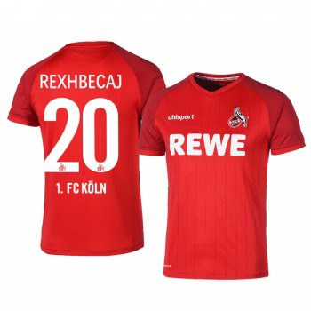 1. FC Koln Elvis Rexhbecaj 19-20 Away Men's Red Short Sleeve Jersey