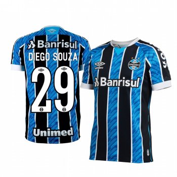 Gremio Diego Souza 2020-21 Home Men's Blue Short Sleeve Jersey