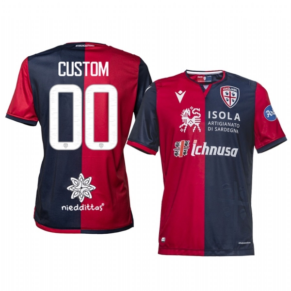 Men's Custom Cagliari Calcio 19-20 Home Jersey