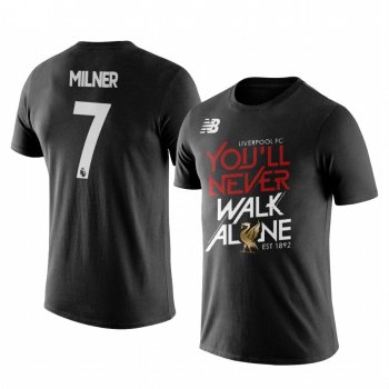 Men's James Milner Liverpool Anthem Official Short Sleeve T-shirt