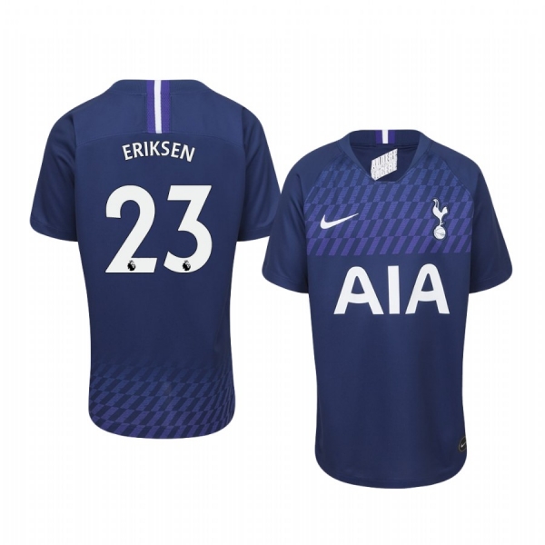 Youth Christian Eriksen Tottenham Hotspur 19-20 Away Navy Short Sleeve Jersey