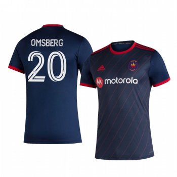 Wyatt Omsberg Chicago Fire 2020 Home Replica Short Sleeve Jersey