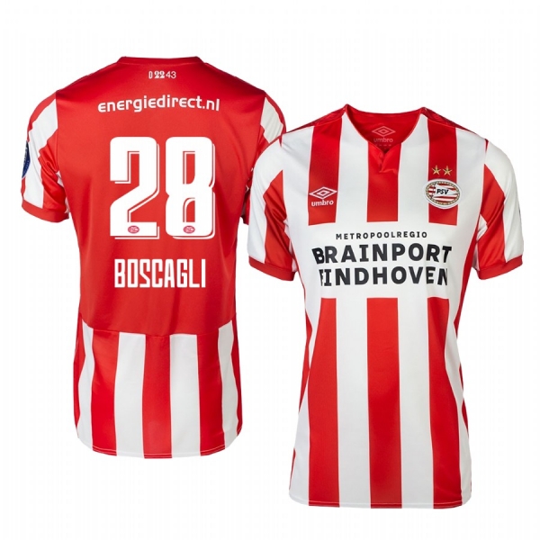 Men's Olivier Boscagli PSV Eindhoven 19-20 Home Jersey