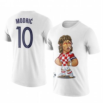 Men's Luka Modric Croatia Cartoon Mascot Personalize Short Sleeve T-shirt