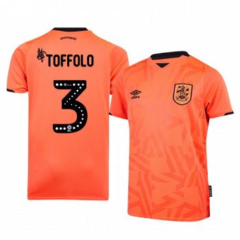 Huddersfield Town Harry Toffolo 19-20 Third Men's Orange Short Sleeve Jersey