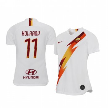 Women's Aleksandar Kolarov AS Roma 19-20 Away Short Sleeve Jersey