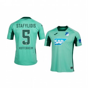 Youth TSG 1899 Hoffenheim Kostas Stafylidis Green Away Jersey 19-20