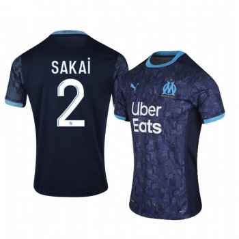 Olympique de Marseille Hiroki Sakai Men's 2020-21 Away Jersey