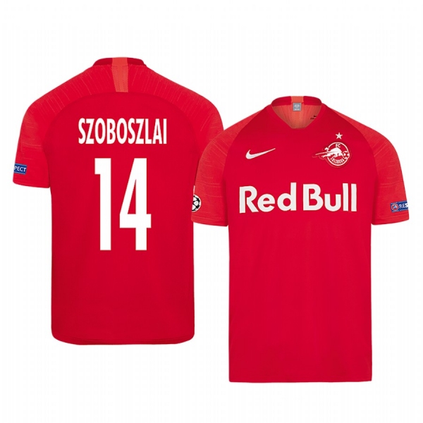 Dominik Szoboszlai Red Bull Salzburg European Home Red Short Sleeve Jersey