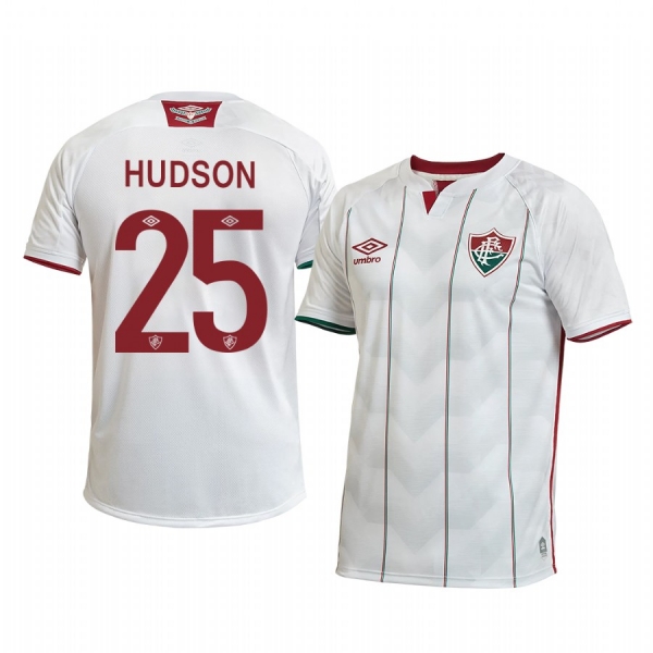 Fluminense Hudson 2020 Away Men's White Short Sleeve Jersey