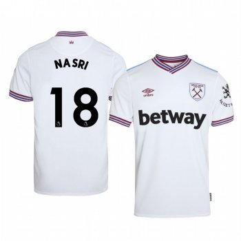 Samir Nasri West Ham United Away Men's Short Sleeve Jersey 19-20