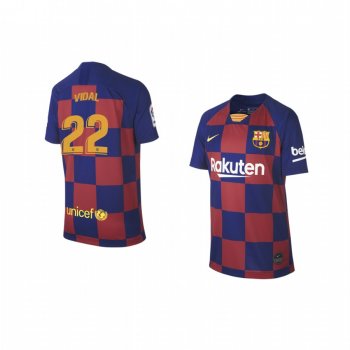 Youth Arturo Vidal Barcelona 19-20 Home Jersey