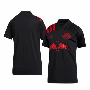 Women's New York Red Bulls Black 2020 Dark Mode Replica Short Sleeve Jersey