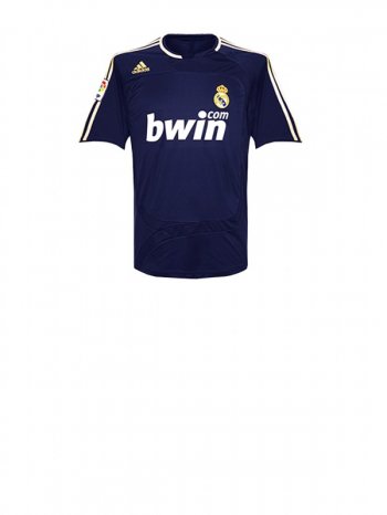 Real Madrid Men's Navy Away Short Sleeve Jersey 2007-08